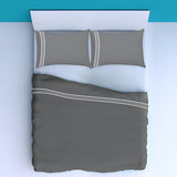 400TC Cotton Classic Luxurious Embroidery Sateen Solid Pillowcases (Set of 2)