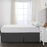 400TC Cotton Sateen Detachable Wrap Around Tailored Bed Skirt