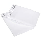 400TC Double Wavy Embroidered Cotton Pillowcases (Set of 2)