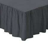 400TC Sateen Solid Cotton Gathered Bed Skirt