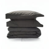 400TC Sateen Solid Cotton Round Duvet Cover Set