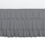 400TC Sateen Solid Cotton Ruffle Bed Skirt
