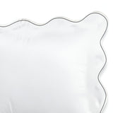 400TC Cotton Scallop Embroidery Sateen Solid Pillow Sham