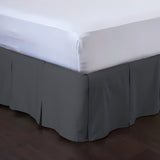 400TC Cotton Sateen Velcro Detachable Pleated Bed Skirt