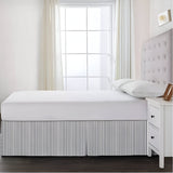 Detachable Wrap Around Polyester Ticking Stripe Tailored Bed Skirt