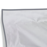 400TC Embroidery Cotton Sateen Solid Euro Sham