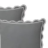 400TC Luxurious Scallop Embroidery & Border Cotton Euro Sham