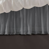 400TC Sateen Solid Cotton Fringe Ruffle Bed Skirt