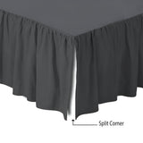 400TC Sateen Solid Cotton Gathered Bed Skirt