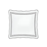400TC Wavy Embroidery & Border Cotton Sateen Solid Duvet Cover Set