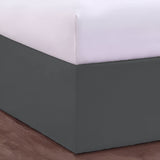 400TC Sateen Solid Cotton Wrap Around Tailored Bed Skirt
