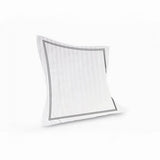 400TC Cotton Double Edge Embroidery Sateen Stripe Duvet Cover Set