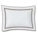 400TC Embroidery & Border Cotton Sateen Solid Duvet Cover Set