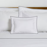 400TC Embroidery Cotton Sateen Solid Duvet Cover Set