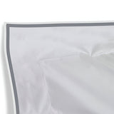 400TC Embroidery Cotton Sateen Solid Duvet Cover Set