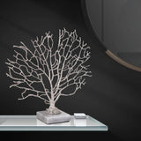 Study of Coral Sculpture On A White Marble Base