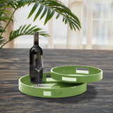 Saint Tropez Round Tray Set of 2 - Wild Green