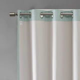 Wholesale Heathered Blackout Window Panel, Aqua Blue