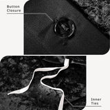 Crushed Velvet 4-Piece Comforter or Duvet Cover Set, Black