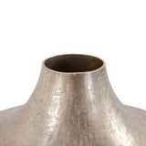Etched Crossways Curved Neck Vase- Large