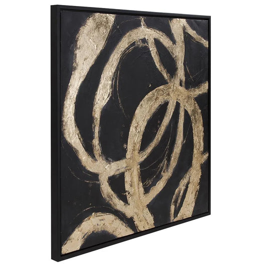 Ballare Canvas Hand Painted Original Art - Black