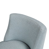 Transitional Upholstered Dining Counter Stool, Blue
