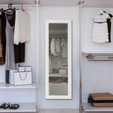 Stucco Dressing Mirror - White
