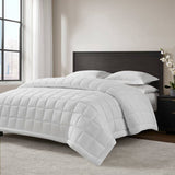 Cloudsoft Microfiber Blanket with Puffy Fiber Fill, White