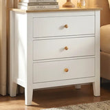 Wholesale Large 3 Drawer Nightstand with Solid Wood Knobs