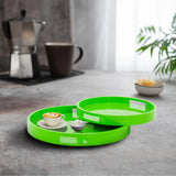 Saint Tropez Round Tray Set of 2 - Green