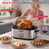 26QT Electric Roaster Oven with View Window