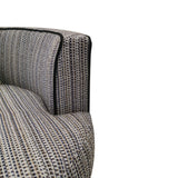 Modern Stripe Round Deep Seat Lounge Swivel Chair*