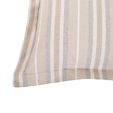Indoor/Outdoor Puff Scroll Ottoman Dune Sand Cover Only