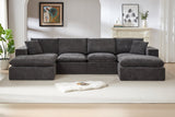 ZORVA 137" 4-Seater Sofa with 2 Ottomans