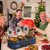 Triple 1.5QT Stainless Slow Cooker Buffet Server
