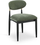 Riccio - Fabric Dining Side Chair (Set of 2) - Black And Gold Frame