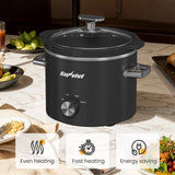 2 Quart Slow Cooker, Small Slow Cooker with Removable Pot