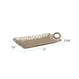 Hammered Organic Gold Aluminum Tray- Small