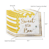 Sweet As Can Bee Paper Napkins (Set of 30)