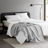 Jersey Knit Cool Touch Down Alternative Throw, Grey