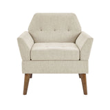 Mid-Century Modern Lounge Chair, Beige