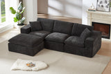 ZORVA 108" 4-Seater Sofa with 1 Ottoman