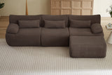 FLOVEX 110" 3-Seater Sofa with 1 Ottoman