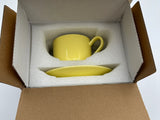 8oz Ceramic Cappuccino Mug & Saucer Coffee Set
