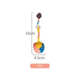 Irregular Ceramic Soup Spoon with Long Handle