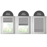 Basketweave Room Darkening Cordless Roman Shade, Grey