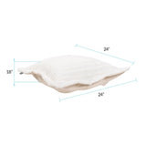 Puff Ottoman Cover Shar Pei White/Natural -Cover Only