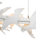 Tijereta White Chandelier