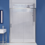 Halberd Series 59 to 60 in. x 72 in. Sliding Framed Shower Door with Tsunami Guard Tempered Glass
