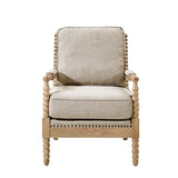 Padded Armchair Classic Farmhouse Style Accent Chair *